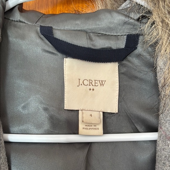J Crew Gray Wool Coat - Picture 2 of 4
